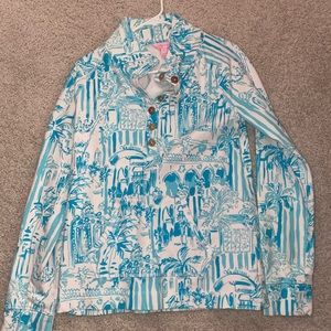 Lilly Pulitzer quarter button pull over